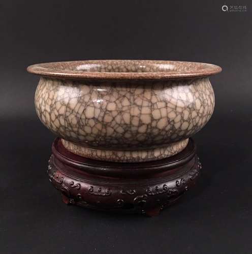 Chinese Ge Type Porcelain  Porcelain Bowl