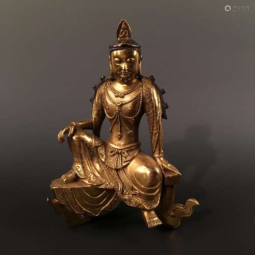 Chinese Gilt Bronze Buddha Statue