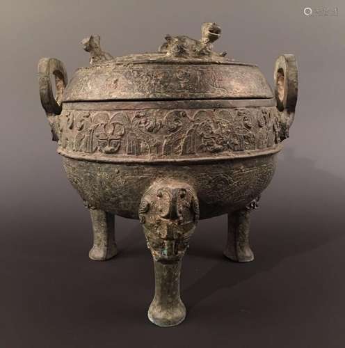 Chinese Bronze Container