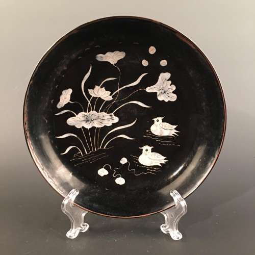 Chinese Ding Ware Engraved Design 'Duck & Lotus Leaf'