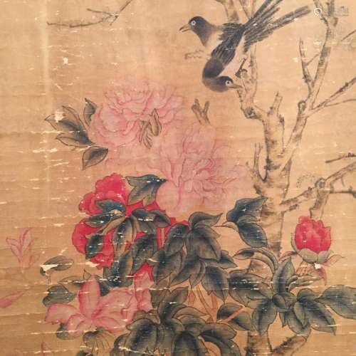 Chinese Hanging Scroll of 'Bird' Painting