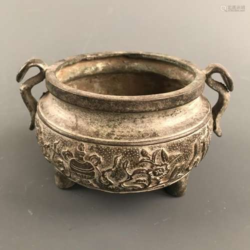 Chinese Bronze Tripod Censer