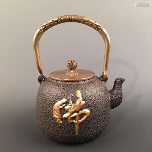 Chinese Iron 'Buddha' Teapot