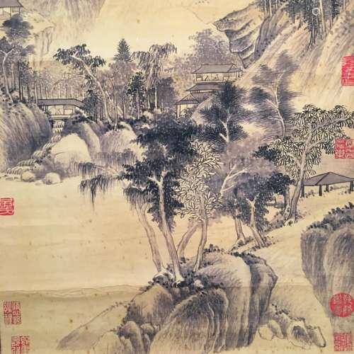 Chinese Hanging Scroll of 'Landscape' Painting