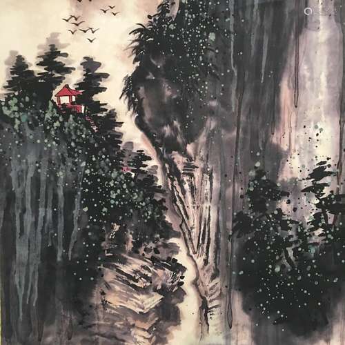 Chinese Hanging Scroll of 'Landscape' Painting