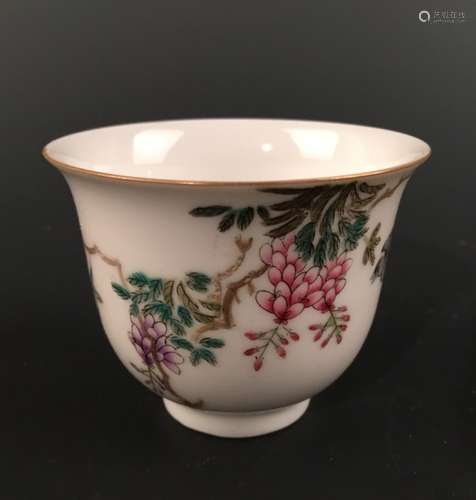 Chinese Famille Rose Wine Cup