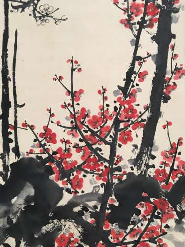 Chinese Hanging Scroll of 'Flower' Painting