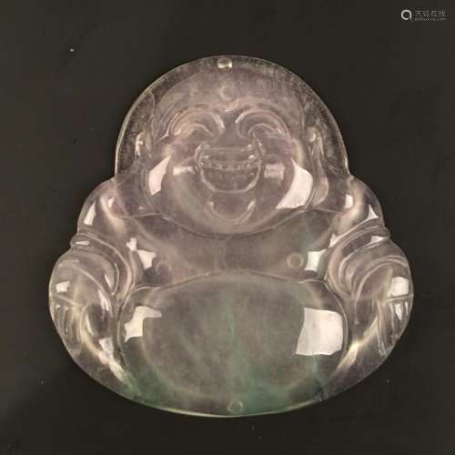 Chinese Emerald Buddha Pendant