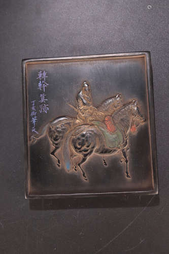 17-19TH CENTURY, A STORY DESIGN SOOT INK, QING DYNASTY