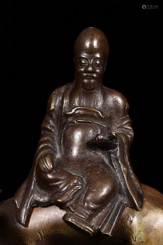 1912-1949, A FIGURE DESIGN BRONZE INCENSE BURNER, THE REPUBLIC OF CHINA