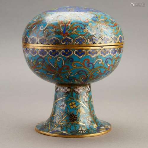 Chinese Qing Dynasty Cloisonne Hat Stand
