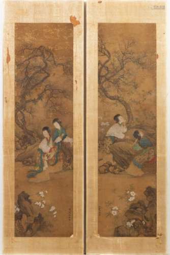 Chinese Painting on Silk Style of Show Ying