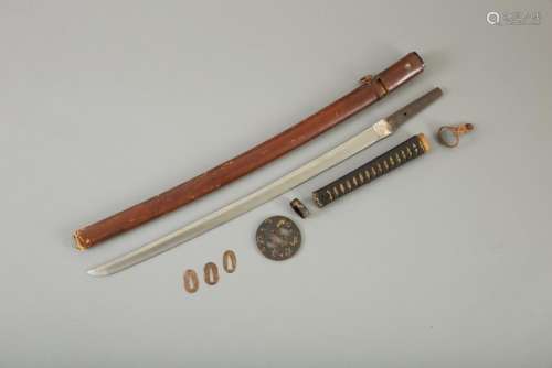 Japanese Sword With Fine Tsuba