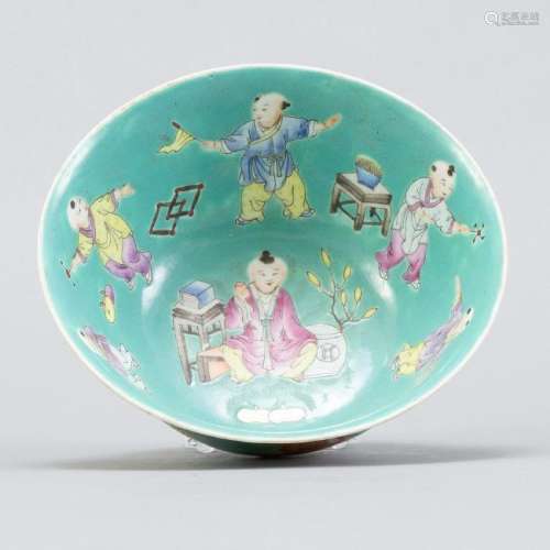 Chinese Guangxu Porcelain Famille Rose Bowl