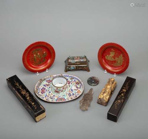 Grp: Chinese Lacquer Enamel - Japanese Cloisonne