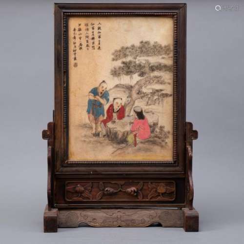 20th c. Chinese Scholar's Table Screen