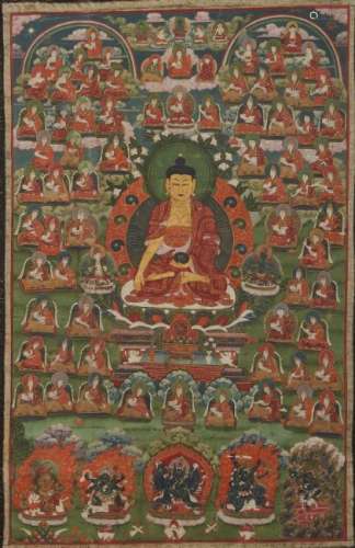 Tibetan Thangka Shakyamuni