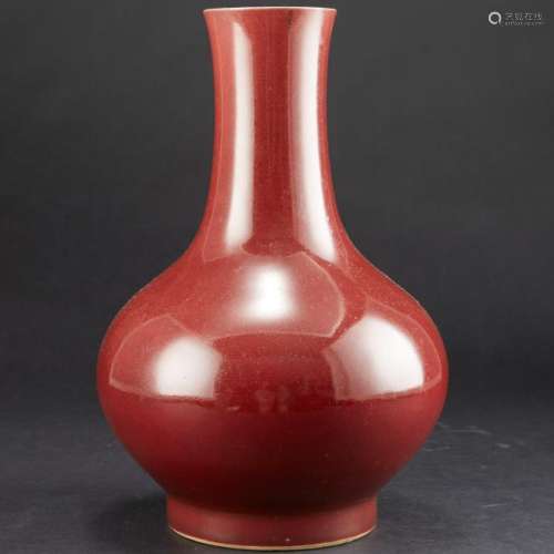 19th c. Chinese Oxblood Porcelain vase