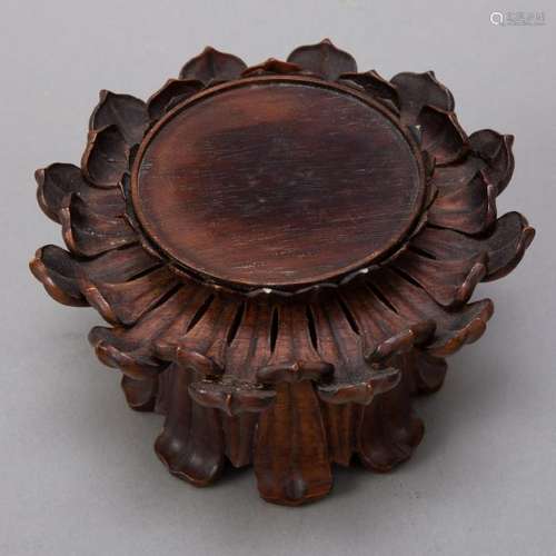 Fine Chinese Rosewood Stand For Vase or Bowl