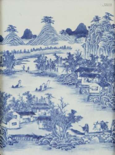 Late Qing Chinese Porcelain Plaque