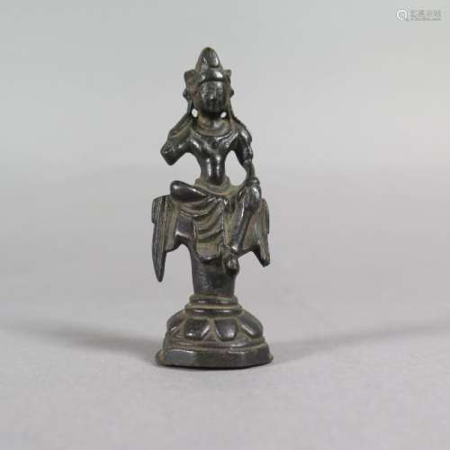 Early Chinese Tang Dynasty Bronze Guanyin