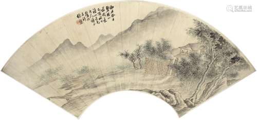 张 熊（1803～1886） 山庄会友图