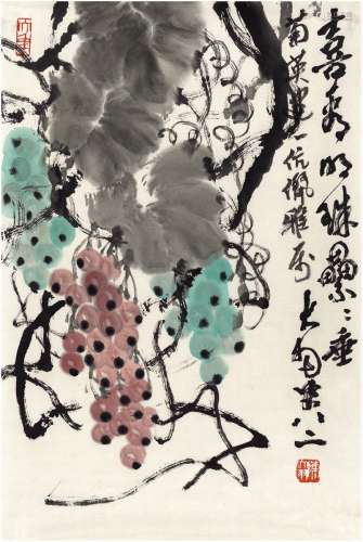 陈大羽（1912～2001） 葡萄图