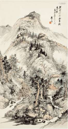 汪声远（1886～1969） 崇山茂林图