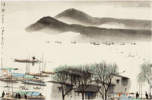 杨明义（1943～ ） 渔乡之晨图