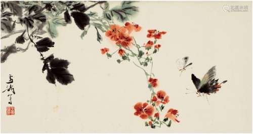 王雪涛（1903～1982） 蝶来图