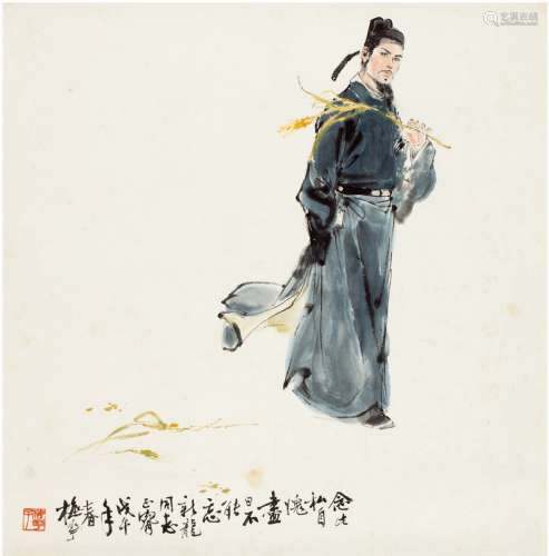 颜梅华（1927～ ） 白居易像