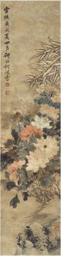 何 煜（1852～1928）花开富贵图
