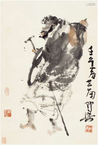 李世南（1940～ ） 铁拐李图