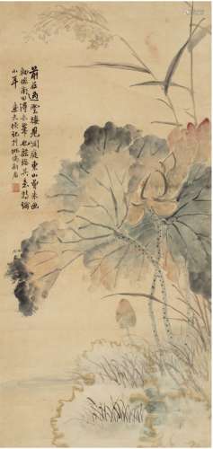 陆 恢（1851～1920） 清荷图