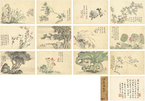 汪士慎（1686～1759）花卉册