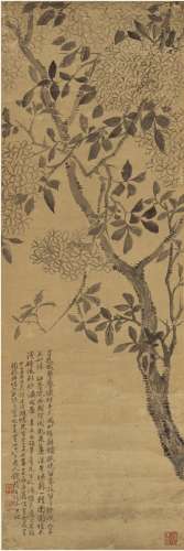钱载（1708～1793）锦簇枝头图