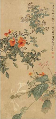 汤世澍（1831～1902）花卉图