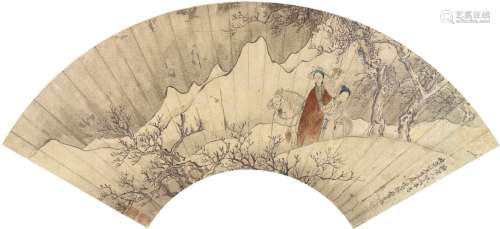费丹旭（1802～1850）仕女出游图