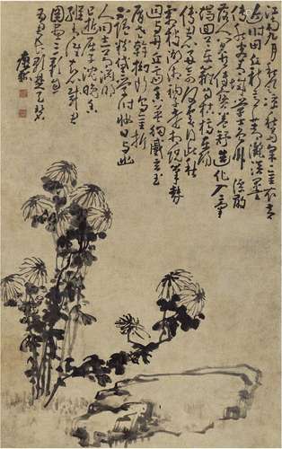 黄慎（1687～约1770）秋菊图