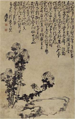 黄慎（1687～约1770）秋菊图