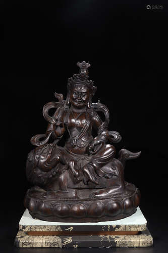 A CHENXIANG WOOD SITTING BUDDHA FIGURE