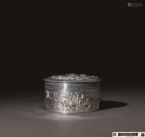 清代（1850年） 银盒