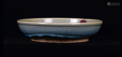 A SONG DYNASTY JUN YAO KILN GLAZE PLATE