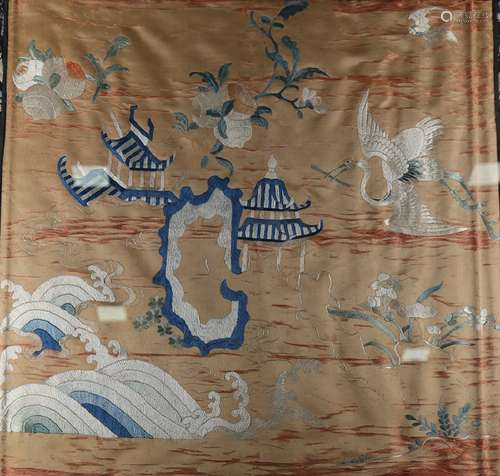 Chinese embroidery hanging panel, Ming Dynasty.