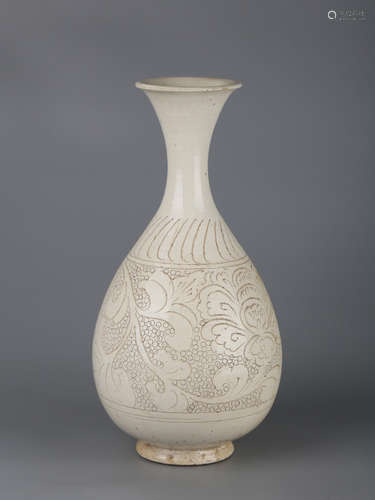 Chinese white glaze porcelain vase.