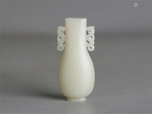 Chinese carved jade vase.