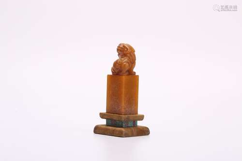 Chinese soapstone seal.