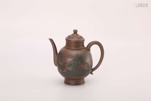 Chinese yixing teapot, marked Ji Chu.