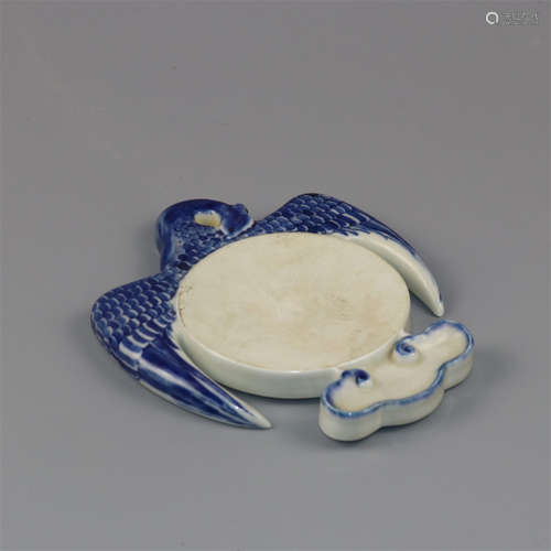 Pair of Chinese blue and white  porcelain phoenix.