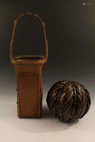 Japanese basket and ball.